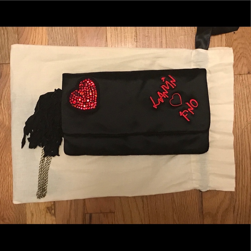 Lanvin FNO Limited Edition Satin Ouloulette Clutch